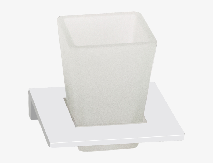 Time Square Frosted Glass Tumbler Holder, transparent png download