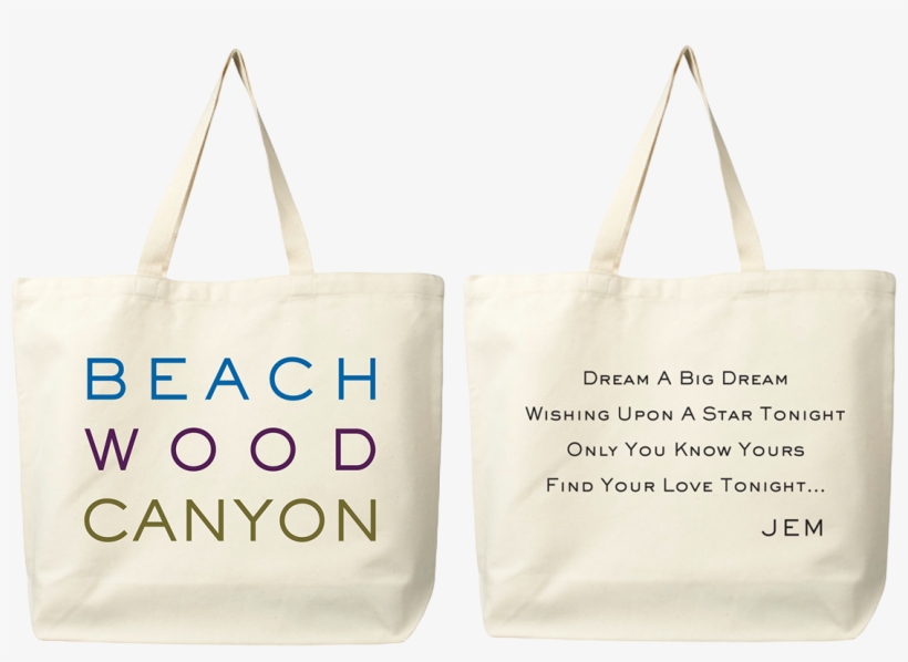 Postcard Beachwood Canyon Organic Cotton Tote Bag - Beachwood Canyon, transparent png download