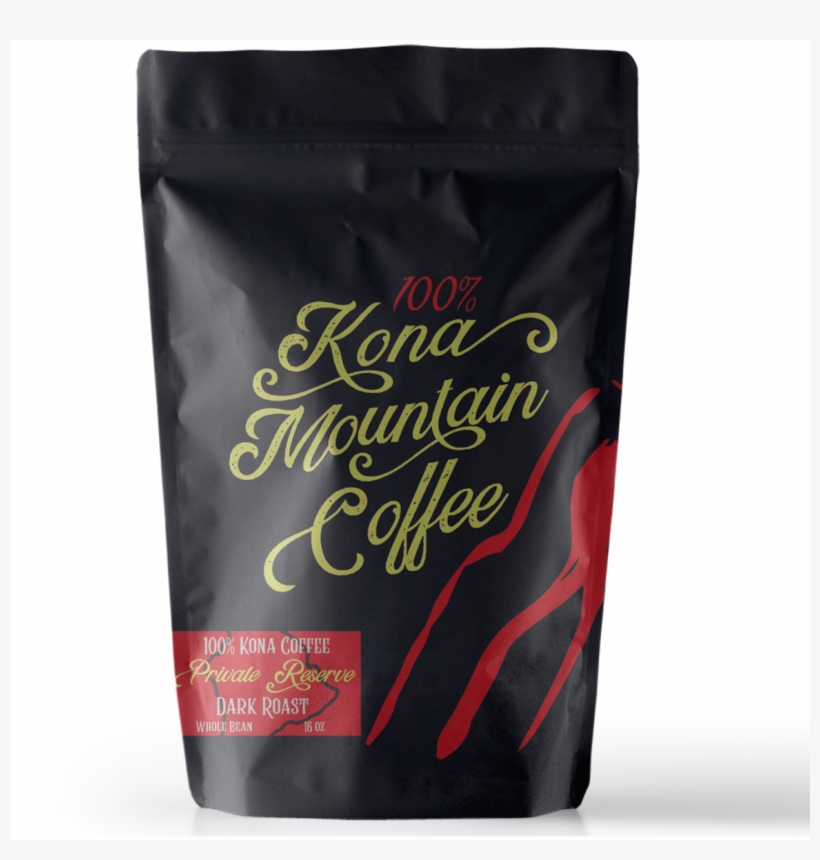 100% Kona Coffee Private Reserve Dark Roast - Peaberry, transparent png download