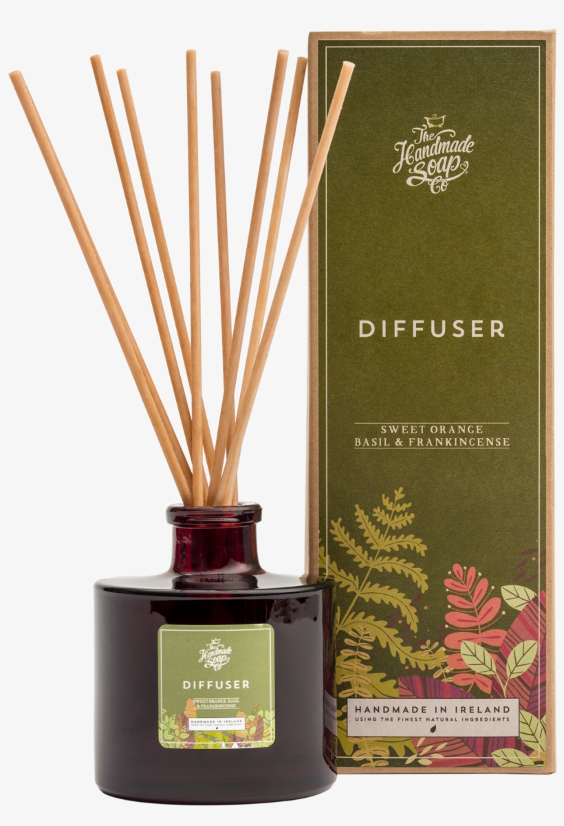 All Natural Environmentally Friendly Handmade Chemical - Diffuseur - Orange Douce, Basilic Et Encens 200 Ml, transparent png download