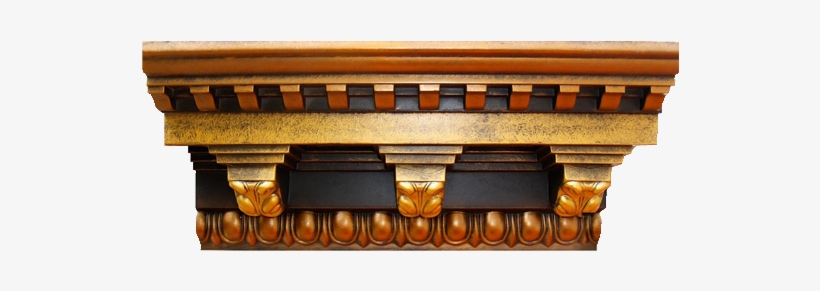 Hand Painted Ornate Crown Molding - Fine Art Deco 24226 9 In. X 9 In. X 94.5 In. Polyurethane, transparent png download