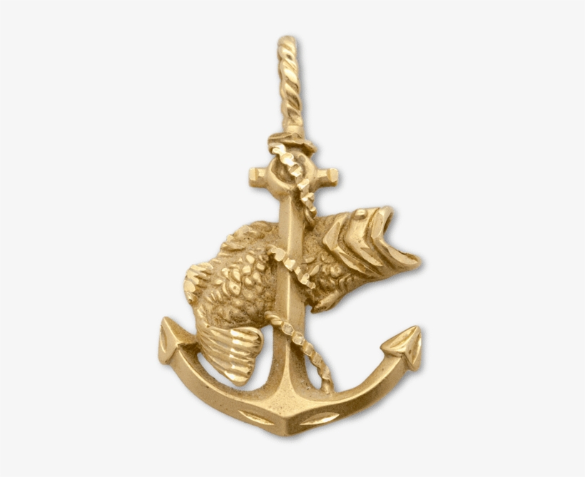 Fish And Anchor Pendant, transparent png download