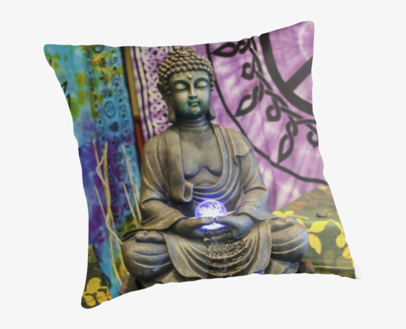 A Buddha Statue Seen At A Buddhist Event In San Diego, - Cushion, transparent png download
