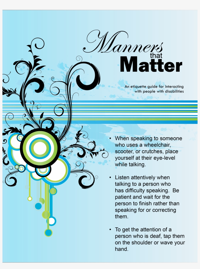 Manners That Matter - Background Music Poster Design, transparent png download