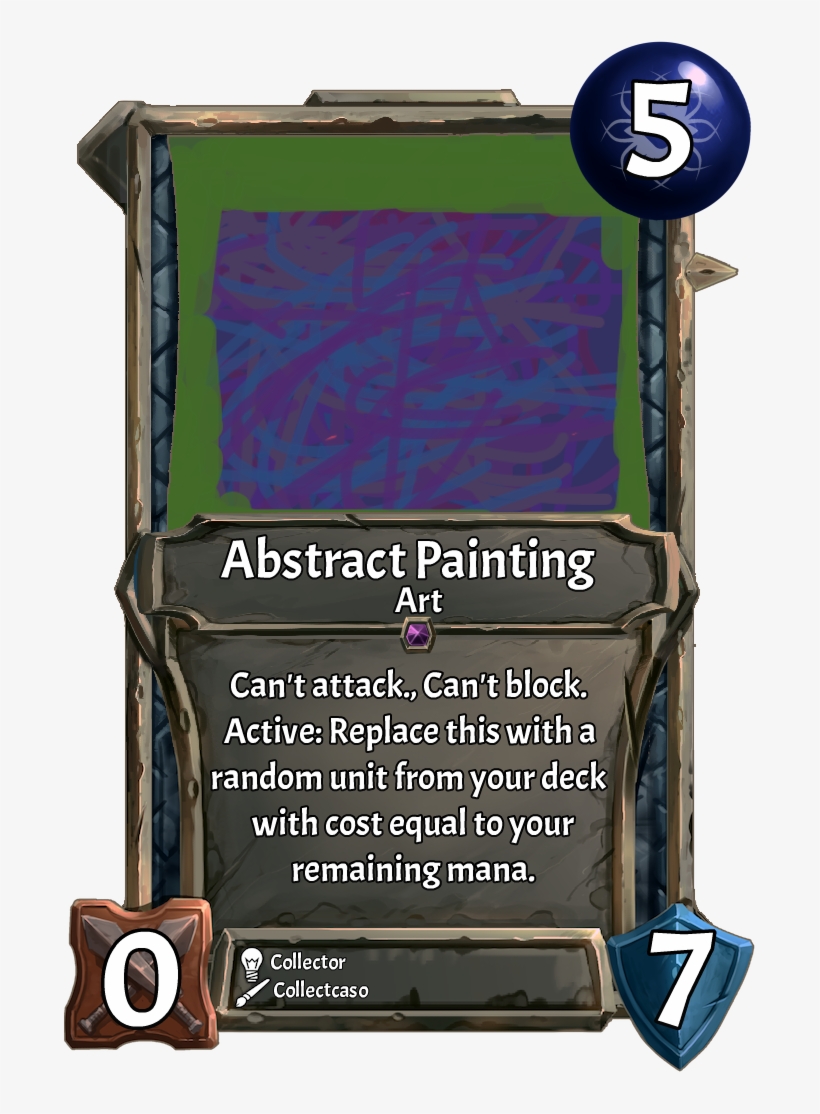 [card] Abstract Paintingweek - Collective Community Card Game, transparent png download