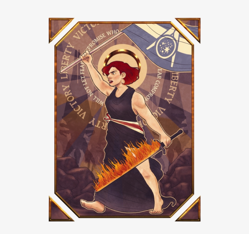 Commander Shepard From Mass Effect, Post-me3 Destroy - Poster, transparent png download