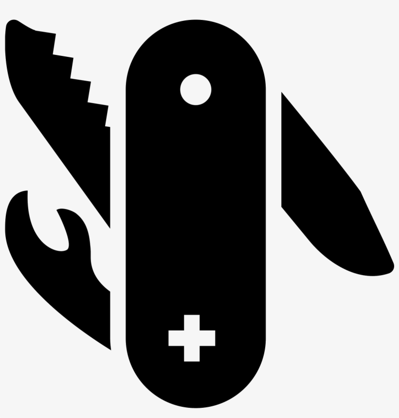 Swiss Army Knife Filled Icon - Swiss Army Knife Icon, transparent png download