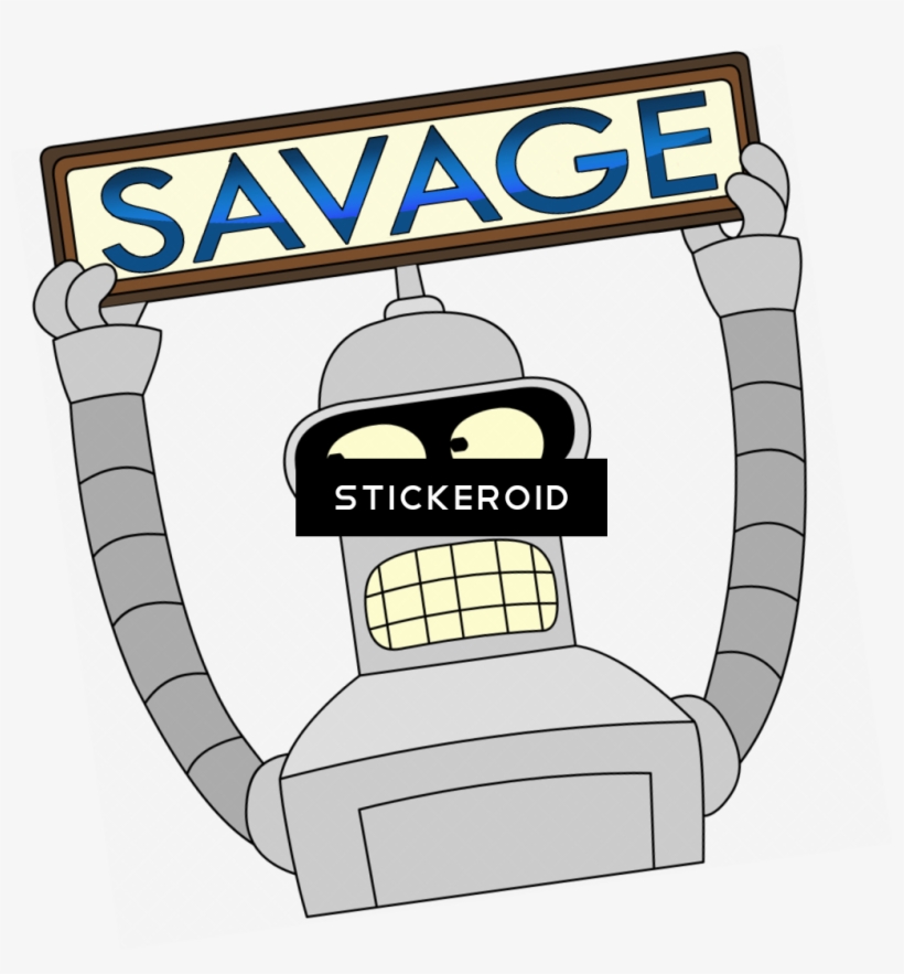 Savage Bender Futurama - Futurama Bender, transparent png download