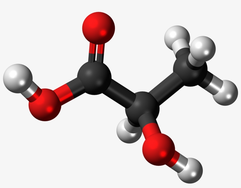 D-lactic Acid Molecule Ball - Molecular Model Of Lactic Acid, transparent png download