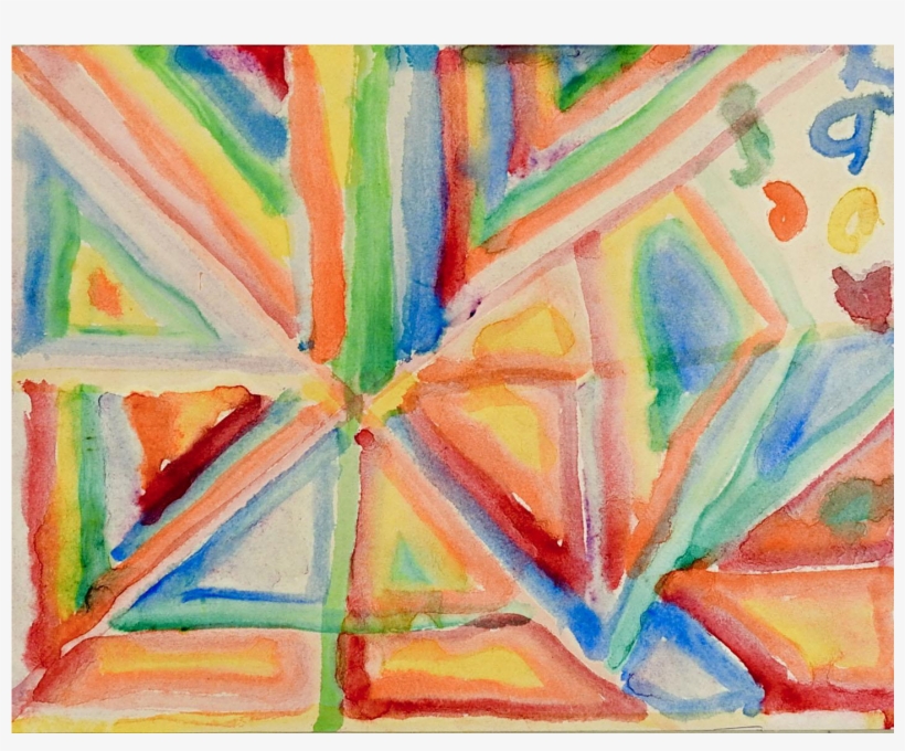 Collection Of Free Pastel Drawing Download On - Painting Watercolor Geometric Abstract, transparent png download
