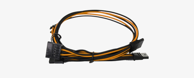 1600 G2/p2/t2 Orange/black Power Supply Cable Set - Evga Corporation, transparent png download