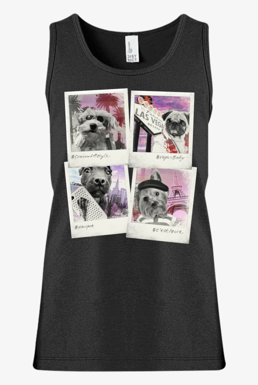 Dt5301yg District Girls' 100% Cotton Tank Top - Shirt, transparent png download