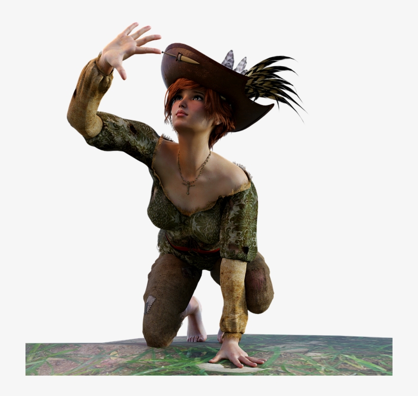 Pirate, Middle Ages, Fantasy, Romantic, Woman, Sexy - Fantasy Pirate, transparent png download