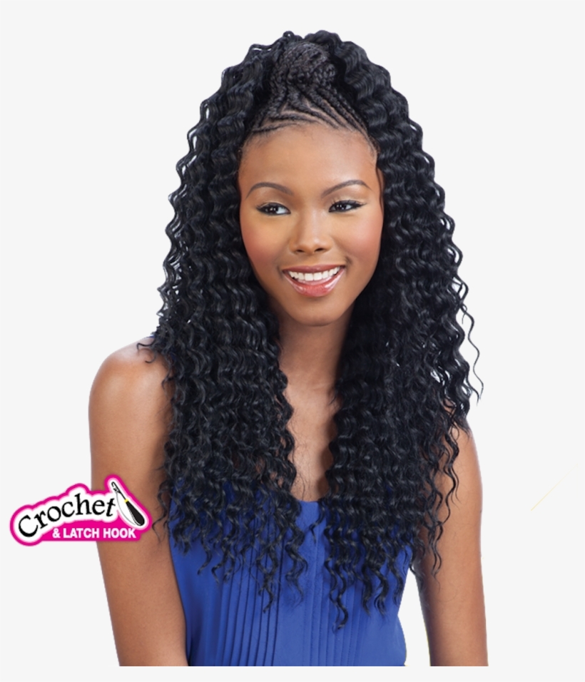 Freetress Synthetic Hair Braids Aruba Curl Braid 20", transparent png download