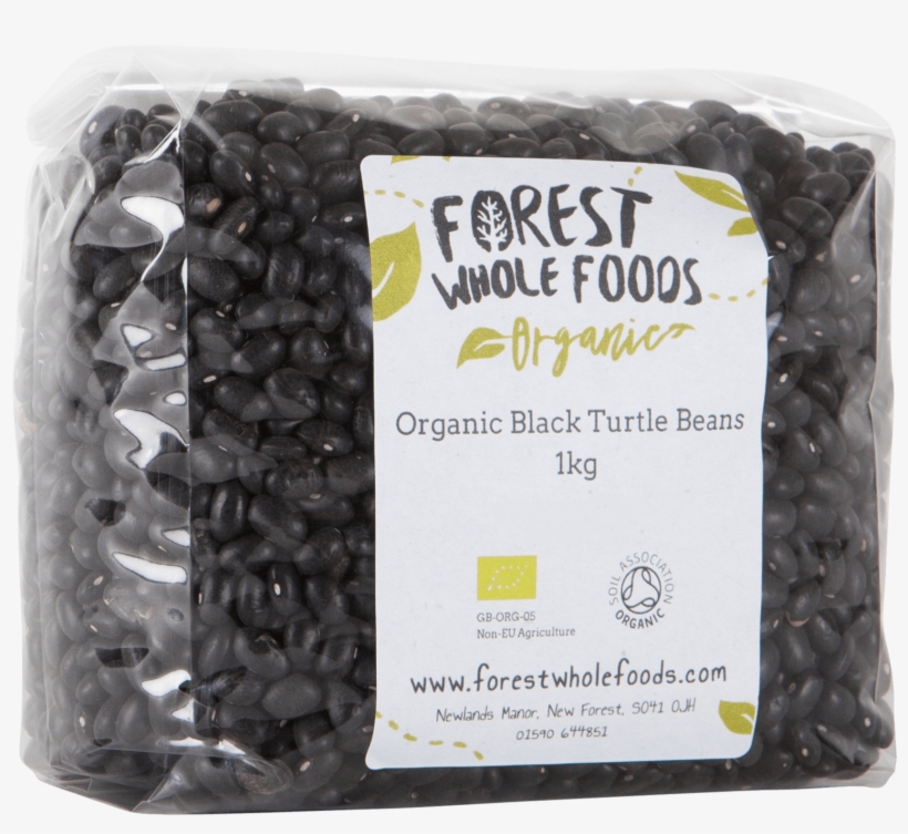 Organic Black Turtle Beans 1kg - Forest Whole Foods Organic Hulled Sesame Seeds 250g, transparent png download