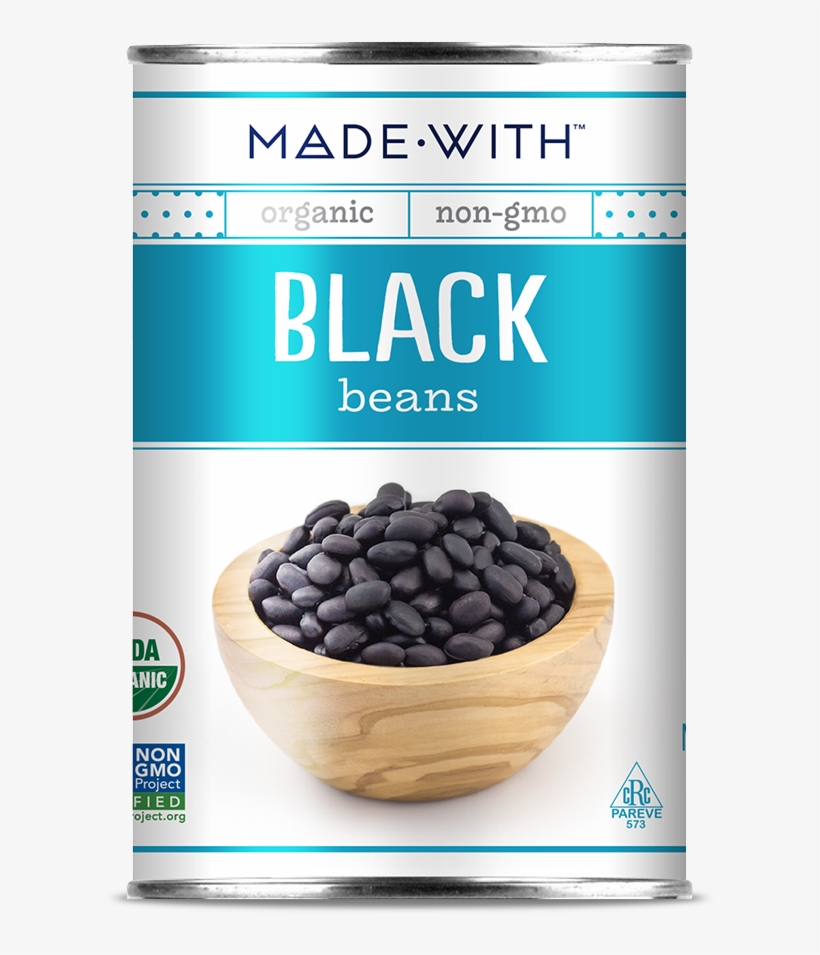 Made With Black Beans - 15 Oz, transparent png download