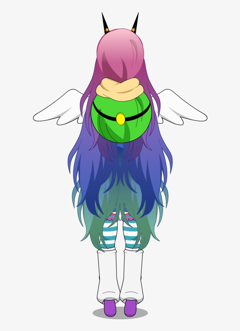 The Wings Are Connected To Her Backpack - Cartoon, transparent png download