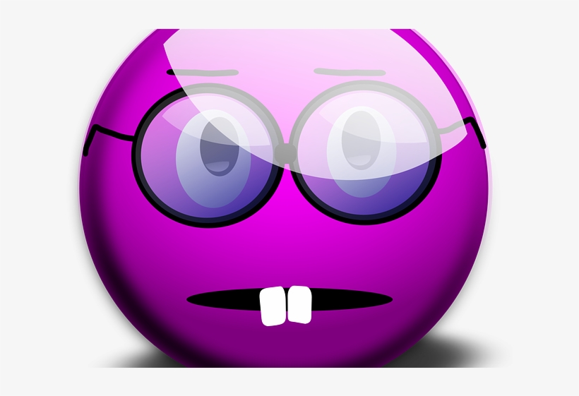 Sunglasses Emoji Clipart Spec - Purple Emoticons, transparent png download