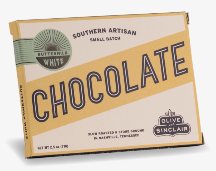 Buttermilk White Chocolate Bar, transparent png download