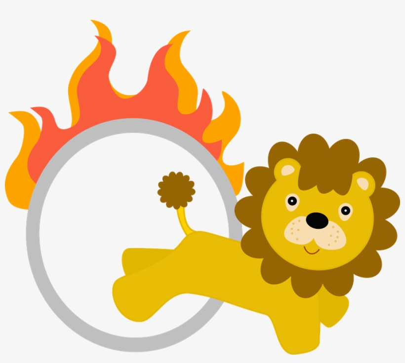 Lion Fait Des Acrobaties Au Cirque - Carnival Lion Clipart Png, transparent png download