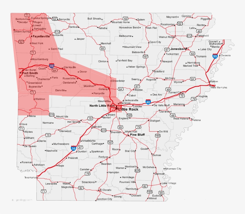 Too Often Small Windshield Cracks Become Large Windshield - Wolverton Mountain Arkansas Map, transparent png download