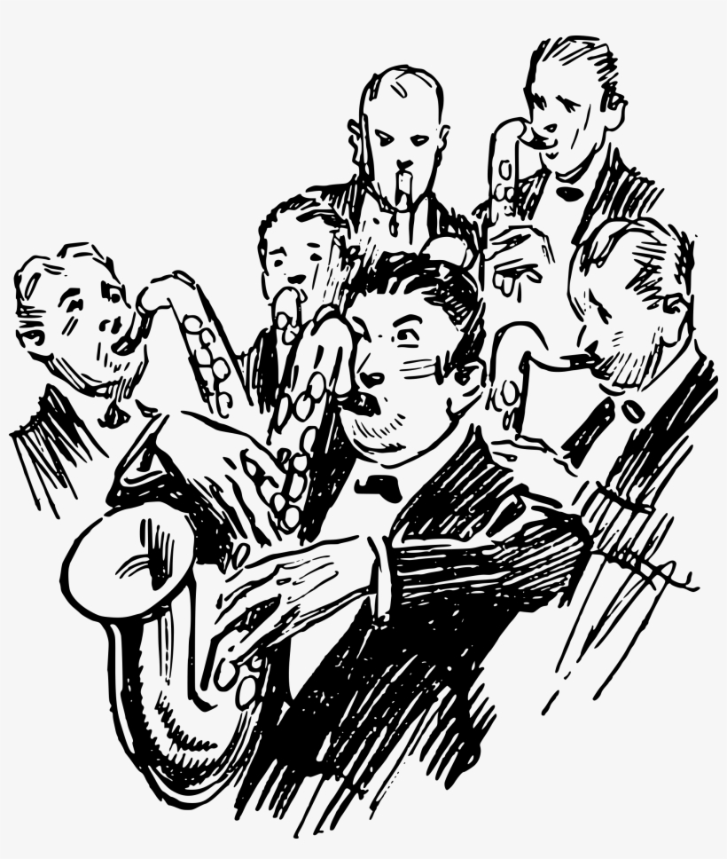 This Free Icons Png Design Of Men Playing Saxophones, transparent png download