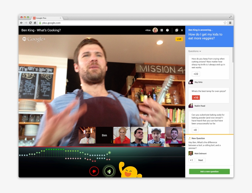 Google Launches Applause, A Hangouts On Air Feature - Google Hangouts On Air, transparent png download