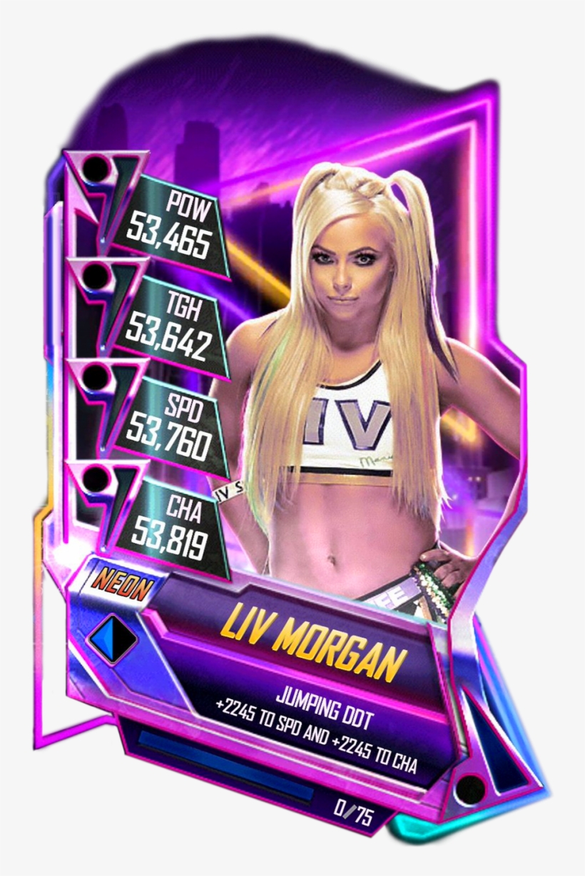 Livmorgan S5 23 Neon - Neon Card Wwe Supercard, transparent png download
