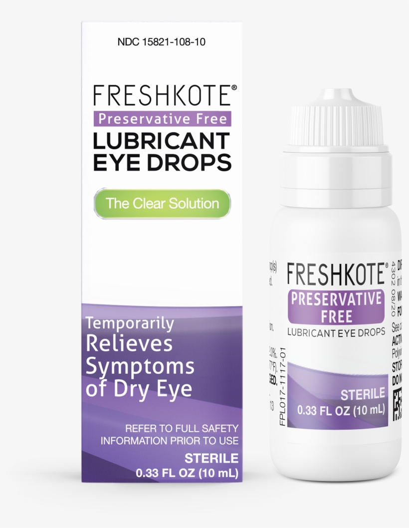 Freshkote® Preservative Free Lubricant Eye Drops - Eye Drop, transparent png download