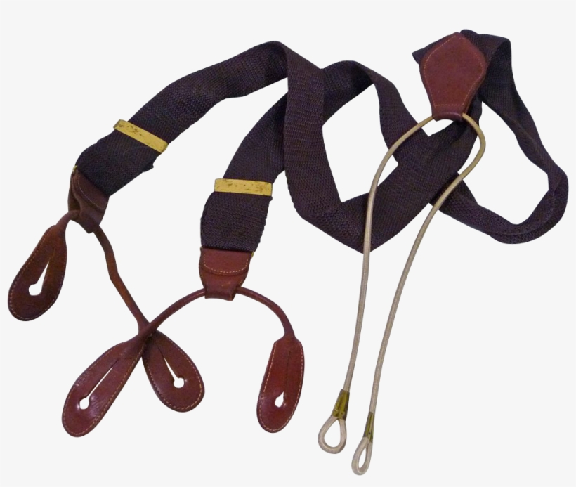 1930s To 1940s Action Bak Men's Button Suspenders Braces - Suspenders, transparent png download
