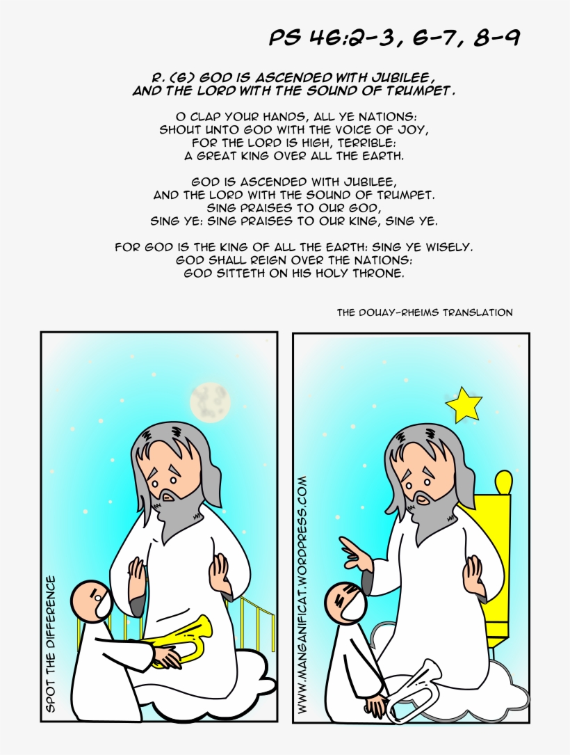 Ascension Of Our Lord Psalms - Cartoon, transparent png download
