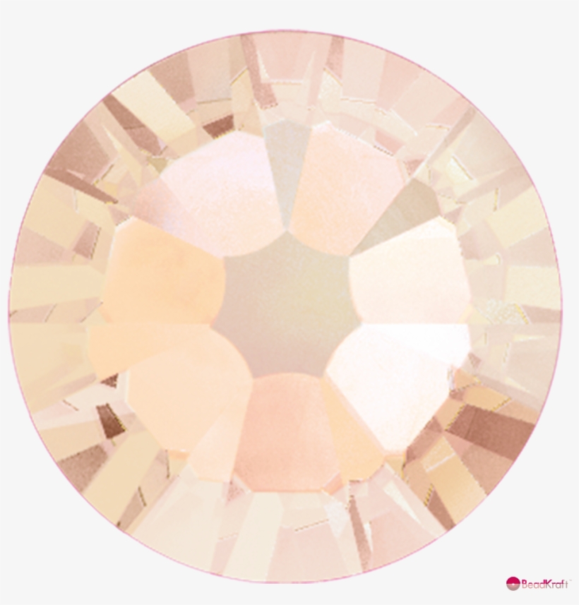 Silk-swarovski 2058 Xilion Flatback Rhinestones - Ss16 (4mm)-light Peach-swarovski 2038 Hotfix Xilion, transparent png download