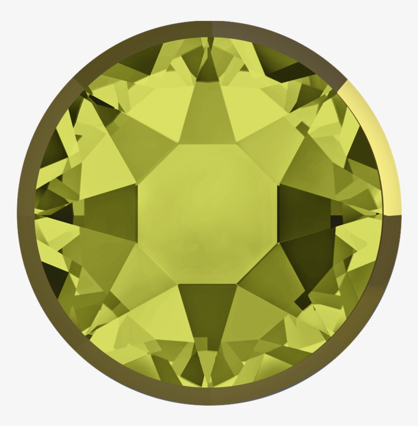 Khaki Rimmed Dorado Swarovski Rhinestones Flatback - Light Colorado Topaz Swarovski, transparent png download