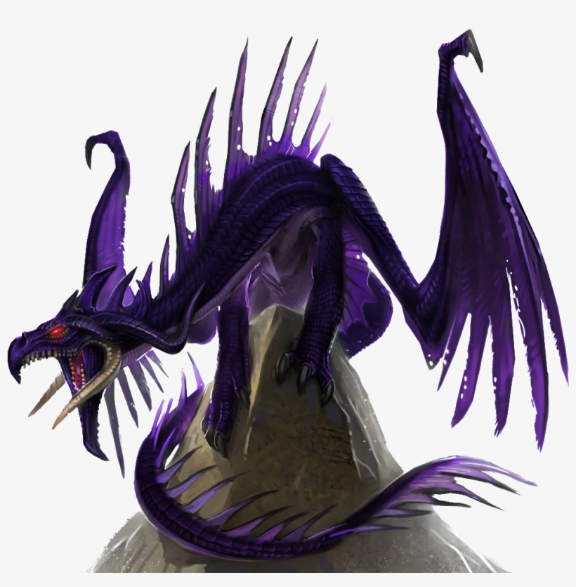 Purple Dragon - Black Dragon Pathfinder, transparent png download