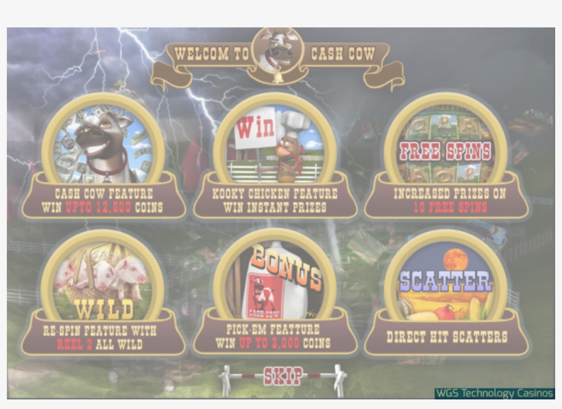 Cash Cow Slot Game Features, transparent png download
