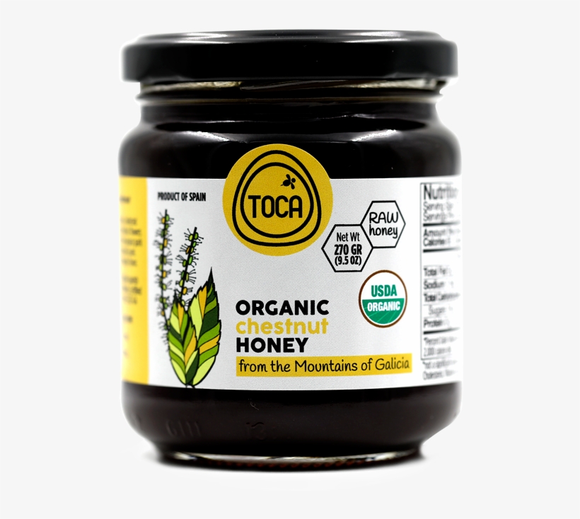 Organic Chestnut Honey - Toca Galician Chestnut Honey (270g), transparent png download
