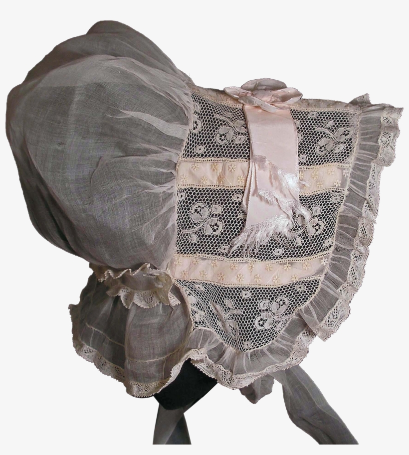 Factory Original Antique Baby Poke Bonnet - Ruffle, transparent png download