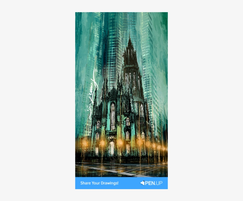 Penup Blog [tip] Drawing Gothic Architecture Using - Drawing Gothic Architecture, transparent png download