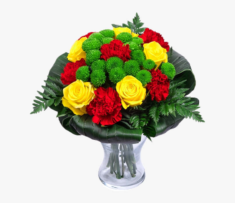 Carnations, Rose, Santini - Flower Bouquet, transparent png download