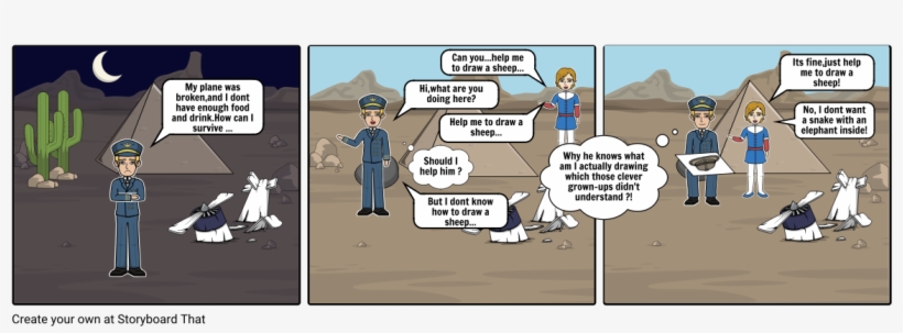 My Favourite Scene In The Little Prince - Cartoon, transparent png download