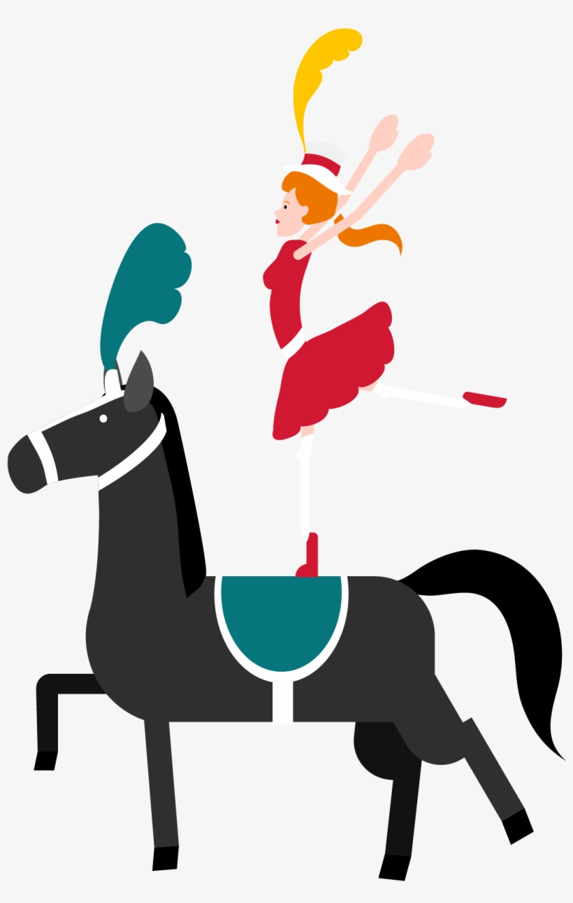 Circus Clown Illustration - Circus, transparent png download