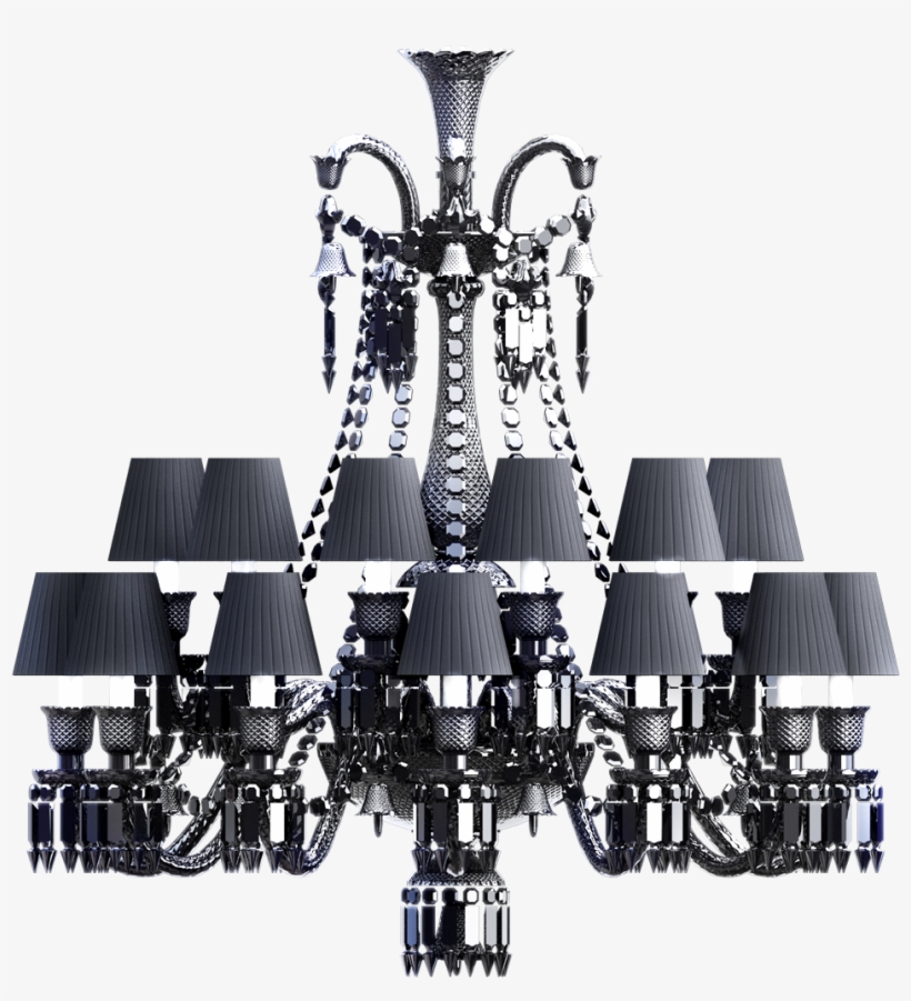 Zenith Chandelier 24l Black Crystal - Chandelier, transparent png download