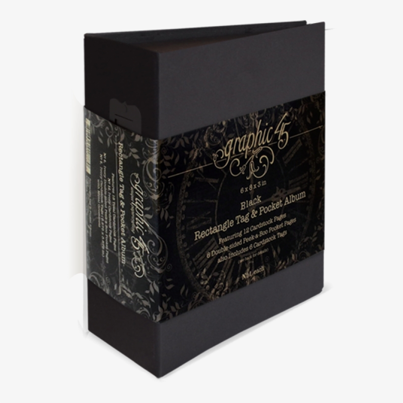 Tags Og Lomme Album Med Indhold Fra Graphic - Graphic 45 Square Tag And Pocket Album, transparent png download