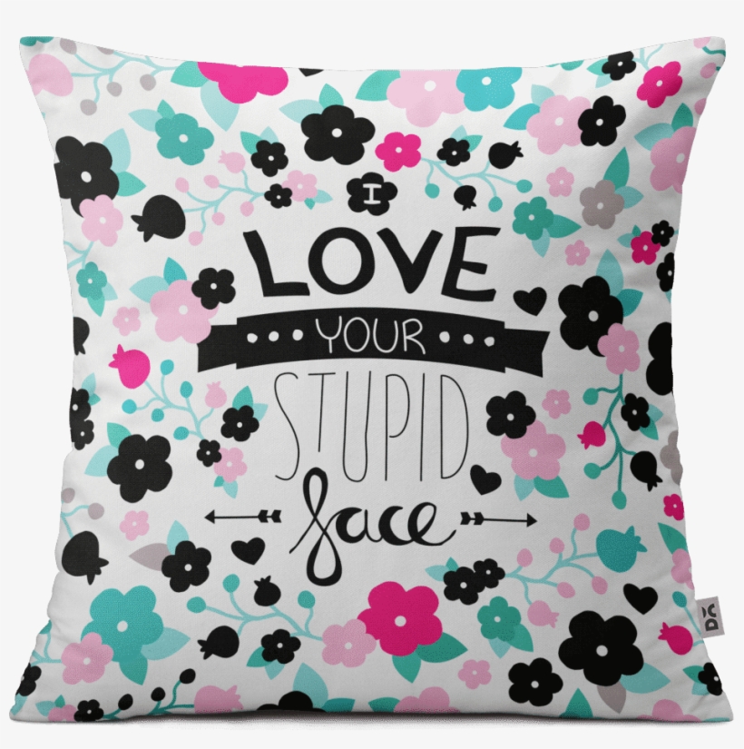 Dailyobjects Stupid Face 12" Cushion Cover Buy Online - Cushion, transparent png download