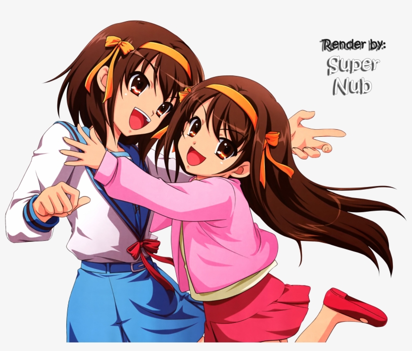 19 Feb 2011 - Haruhi Suzumiya Hug, transparent png download
