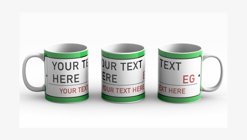 London Street Sign Green Mug - Coffee Cup, transparent png download