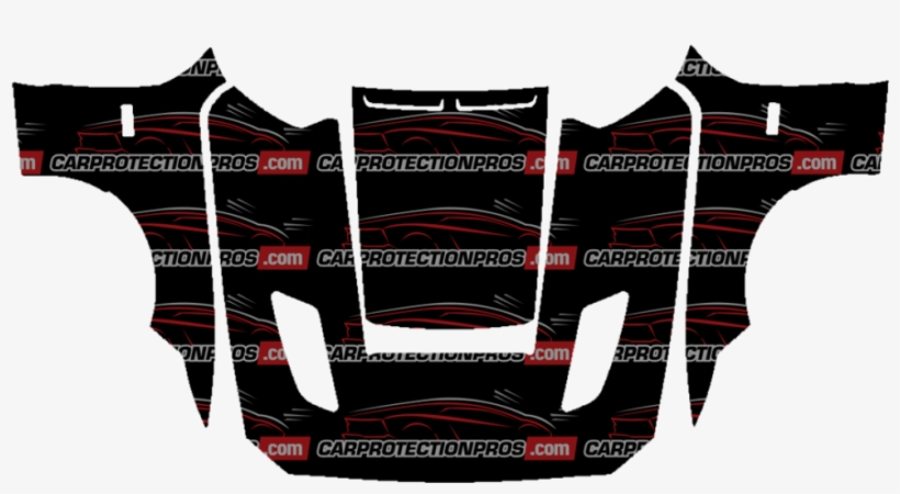 2015-2017 Ford Mustang Roush 3m Clear Bra Full Hood - Grille, transparent png download