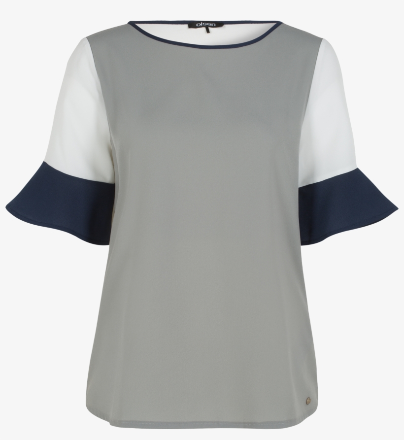 T-shirt With Flounces - Shirt, transparent png download