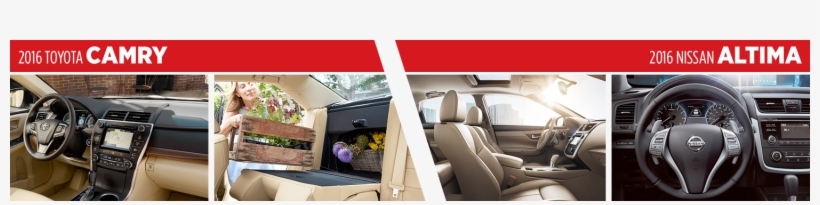 2016 Toyota Camry Vs 2016 Nissan Altima Model Interior - Nissan Altima 2013-2017 Driver Steering Wheel Air Bag, transparent png download