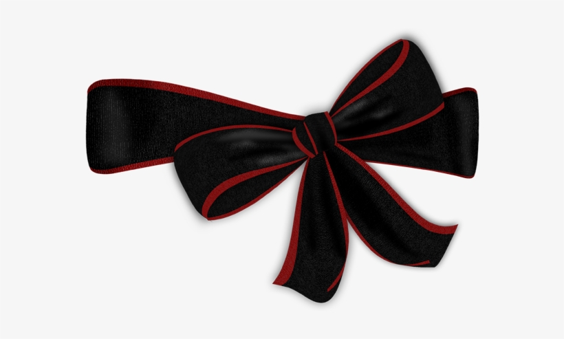 Red And Black Bow Png, transparent png download